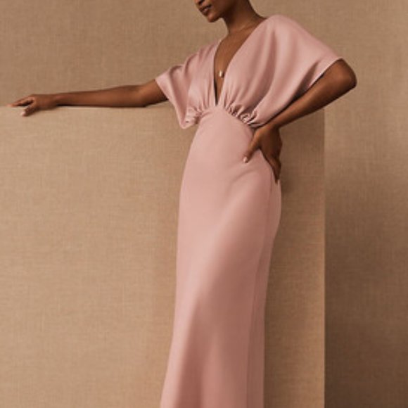 bhldn leila satin charmeuse maxi dress BHLDN Leila Satin Charmeuse Maxi Dress